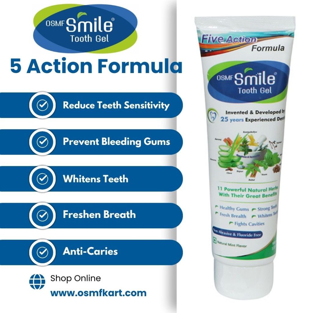 OSMF Smile Toothgel Toothpaste Top In India OSMFKart.com